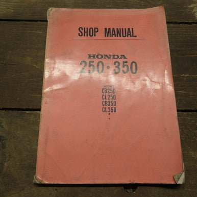 Honda  CB250,350,CL250,350 Genuine Shop Manual  1968