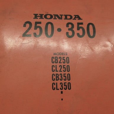 Honda  CB250,350,CL250,350 Genuine Shop Manual  1968