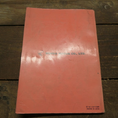 Honda  CB250,350,CL250,350 Genuine Shop Manual  1968