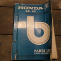 Honda 50-55  Original  Parts List, Used.