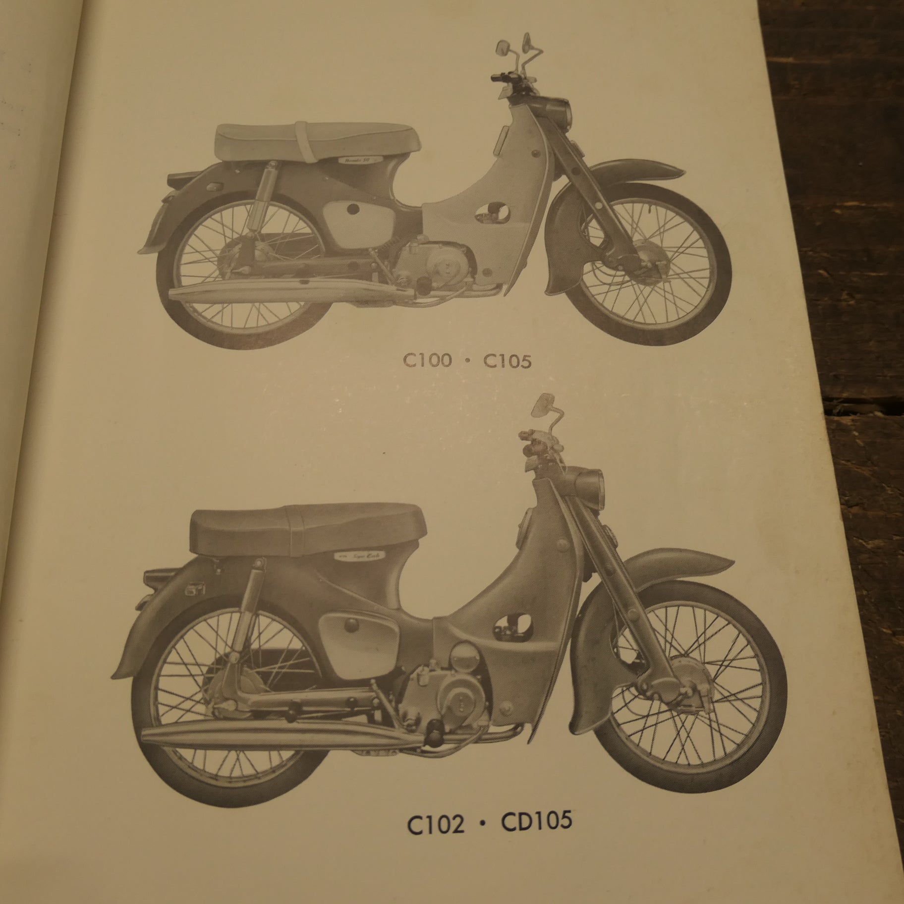Honda 50-55  Original  Parts List, Used.