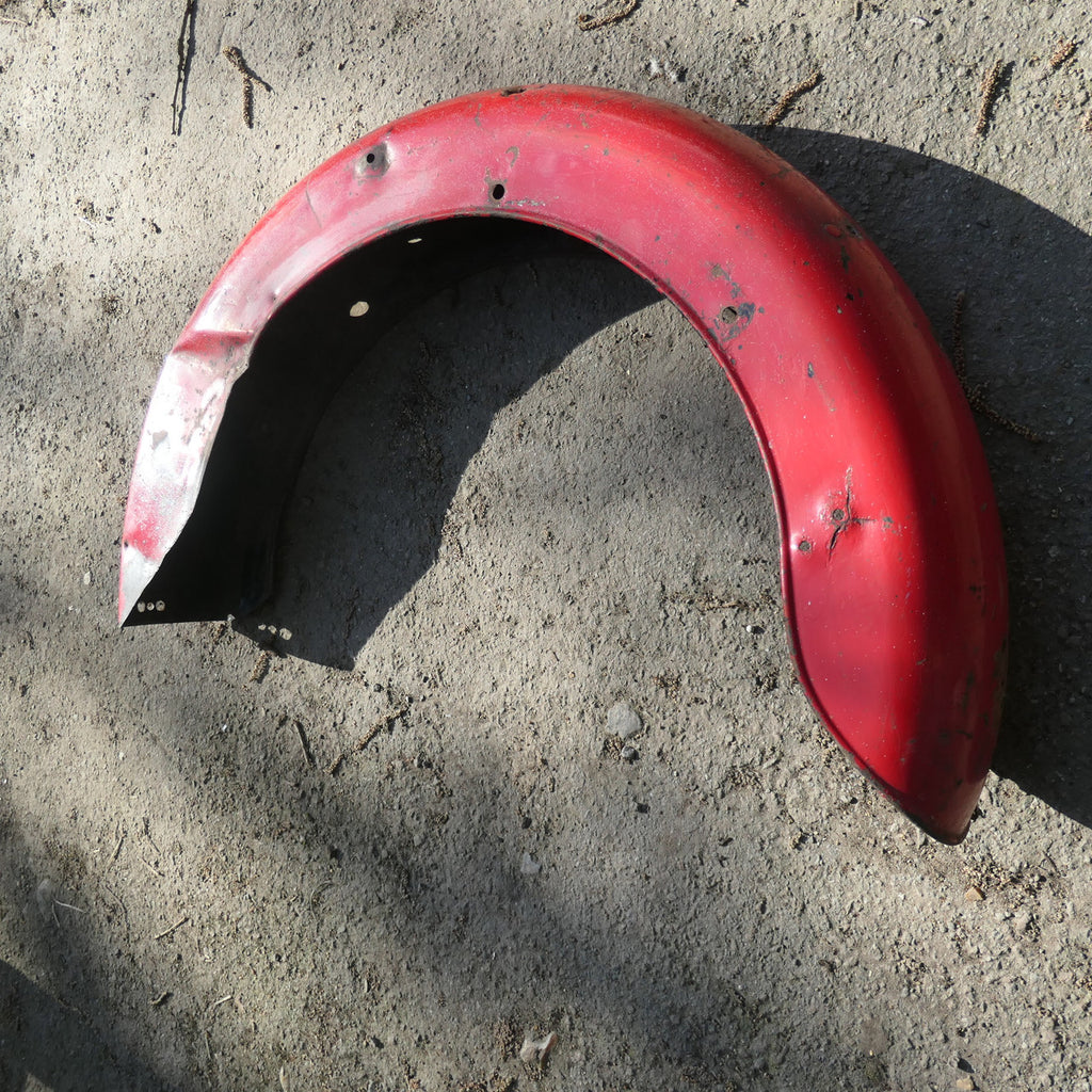 BSA C15 ,Rear Mudguard, Original Part for restoration Red