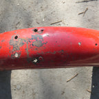BSA C15 ,Rear Mudguard, Original Part for restoration Red