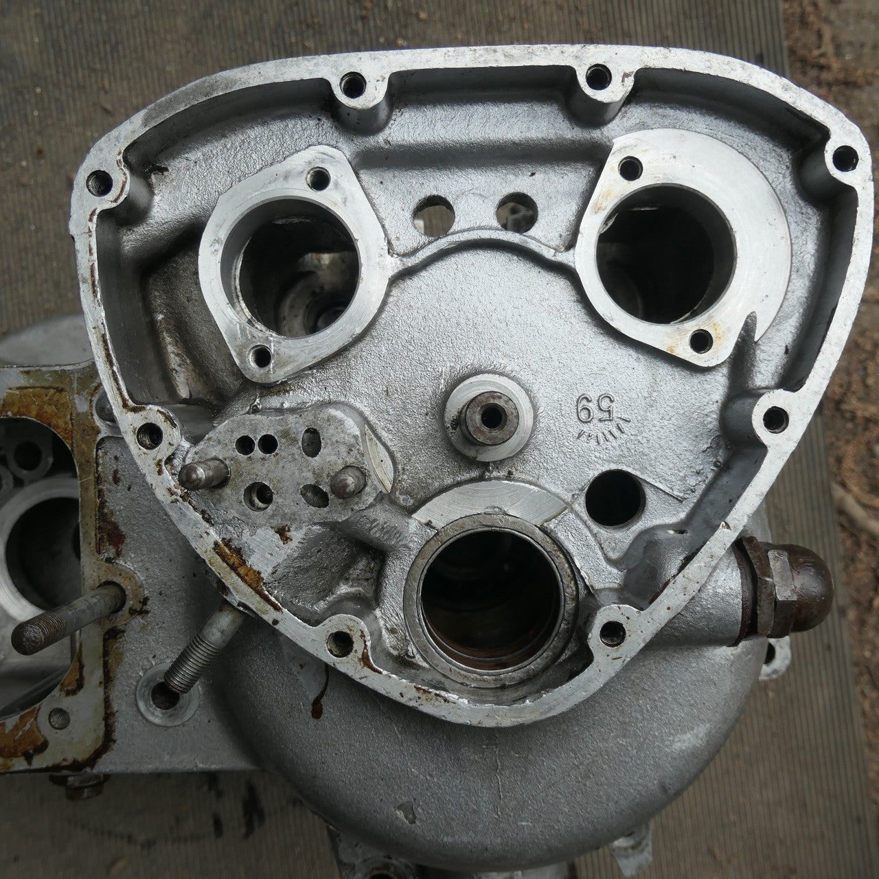 1960 Triumph ,3TA Crankcases, 350 Twin matching case numbers