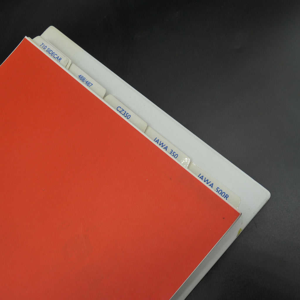 Genuine ,Jawa-CZ Parts Manuals, 350cc & 500cc NOS In English