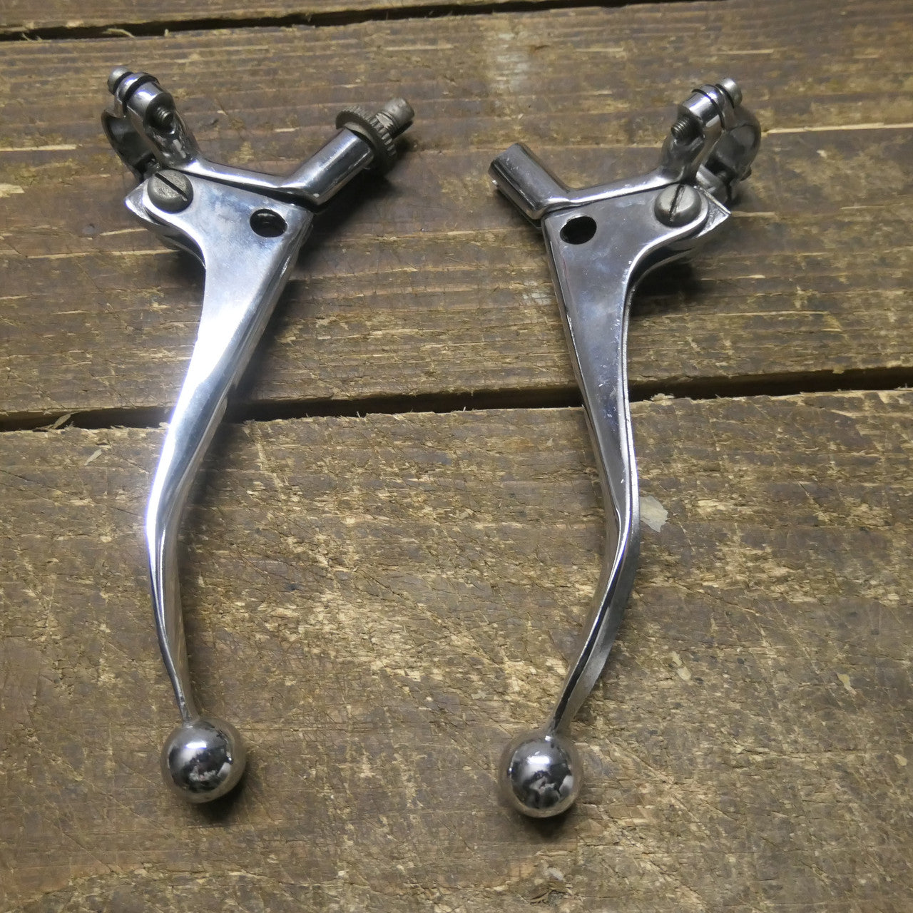 Chrome ,Brake and Clutch Levers, 1 inch diameter fit