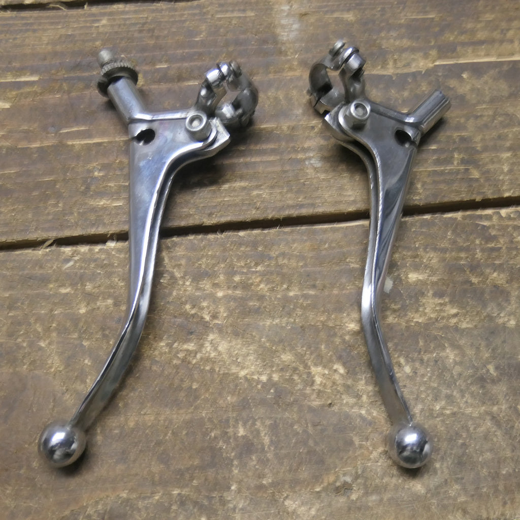 Chrome ,Brake and Clutch Levers, 1 inch diameter fit
