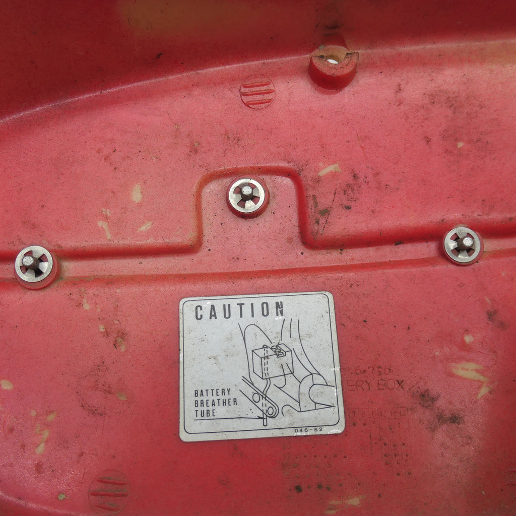 Honda C90 Battery Box Cover, Left Side Panel, Used Part