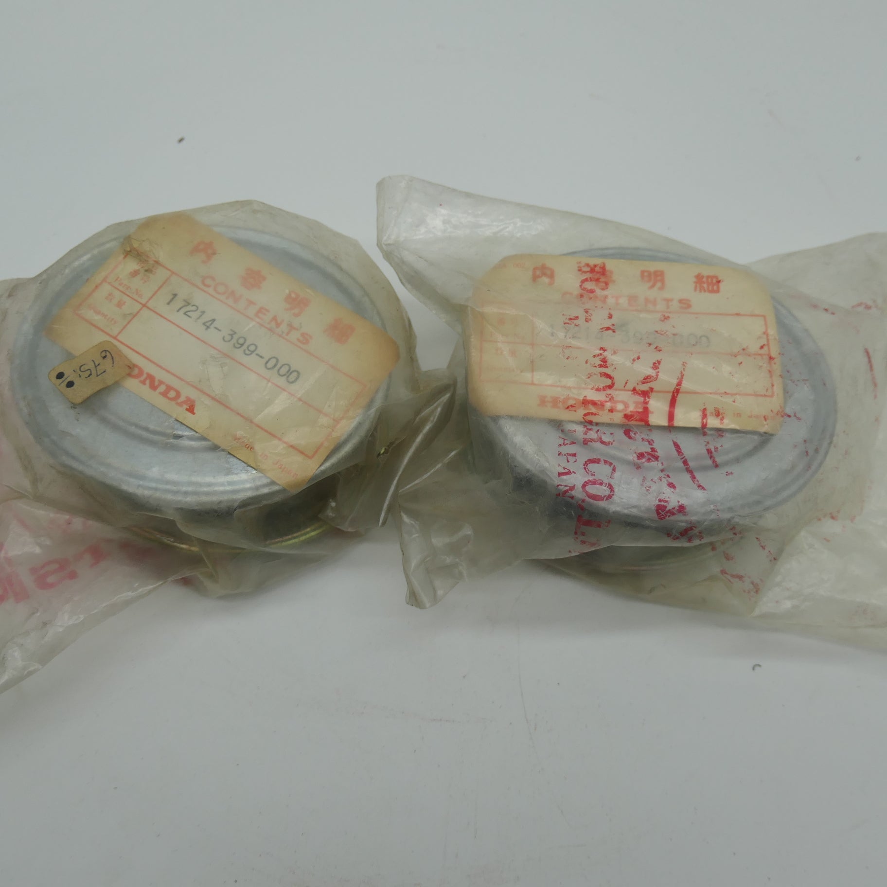 Honda CB125T ,Air Filters x2, Genuine NOS Honda Part Honda Part Number 17214-399-000
