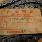 Honda CR50 MB50. CR50 MB50 ,Drive Chain, Honda Part Number 40530-180-005