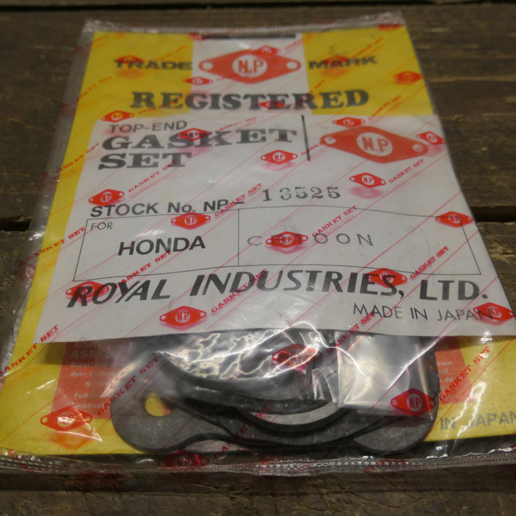 Honda CB100N 1978 to 83 ,Top End Gasket Set, Genuine NOS. 13525