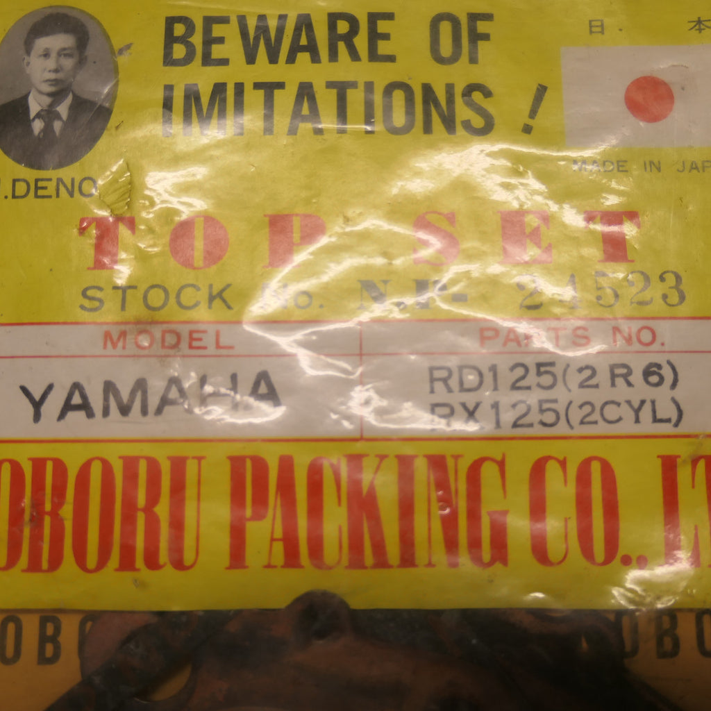 Yamaha RD125 RX125 Top End ,Gasket Set,Genuine NOS Made in Japan