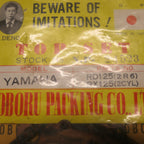 Yamaha RD125 RX125 Top End ,Gasket Set,Genuine NOS Made in Japan