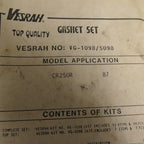 Honda CR250R 1987 ,Top End Gasket Set, Genuine NOS. VG-5098