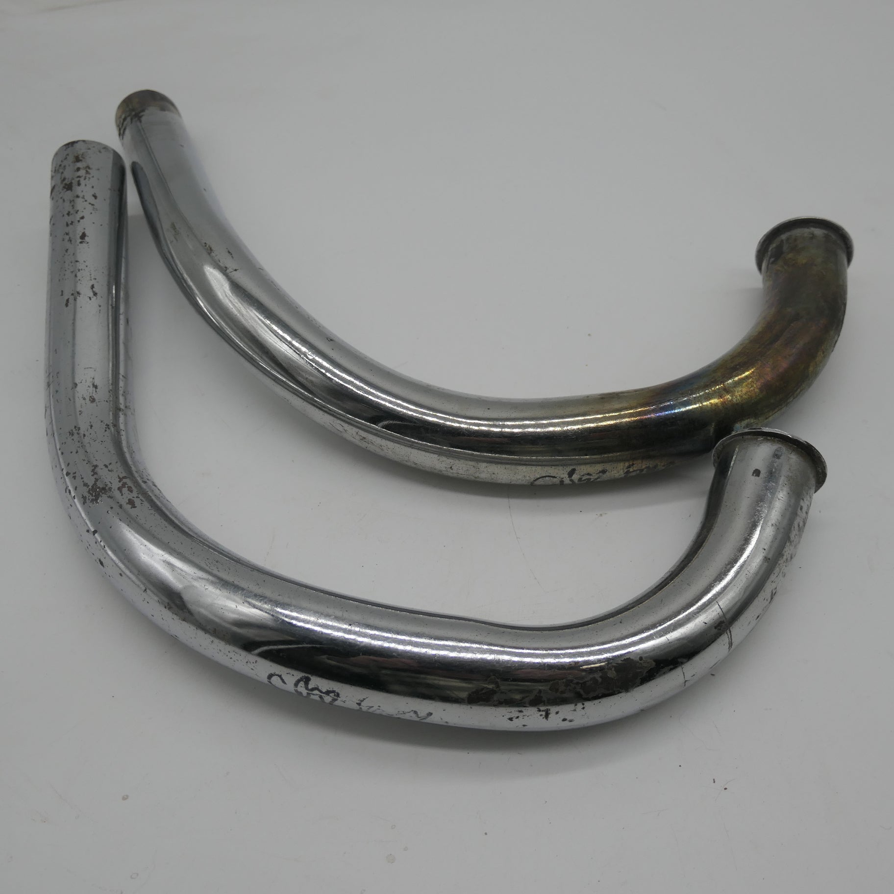 Honda CB92 (Early) ,Exhaust Down Pipes, Used Pair.