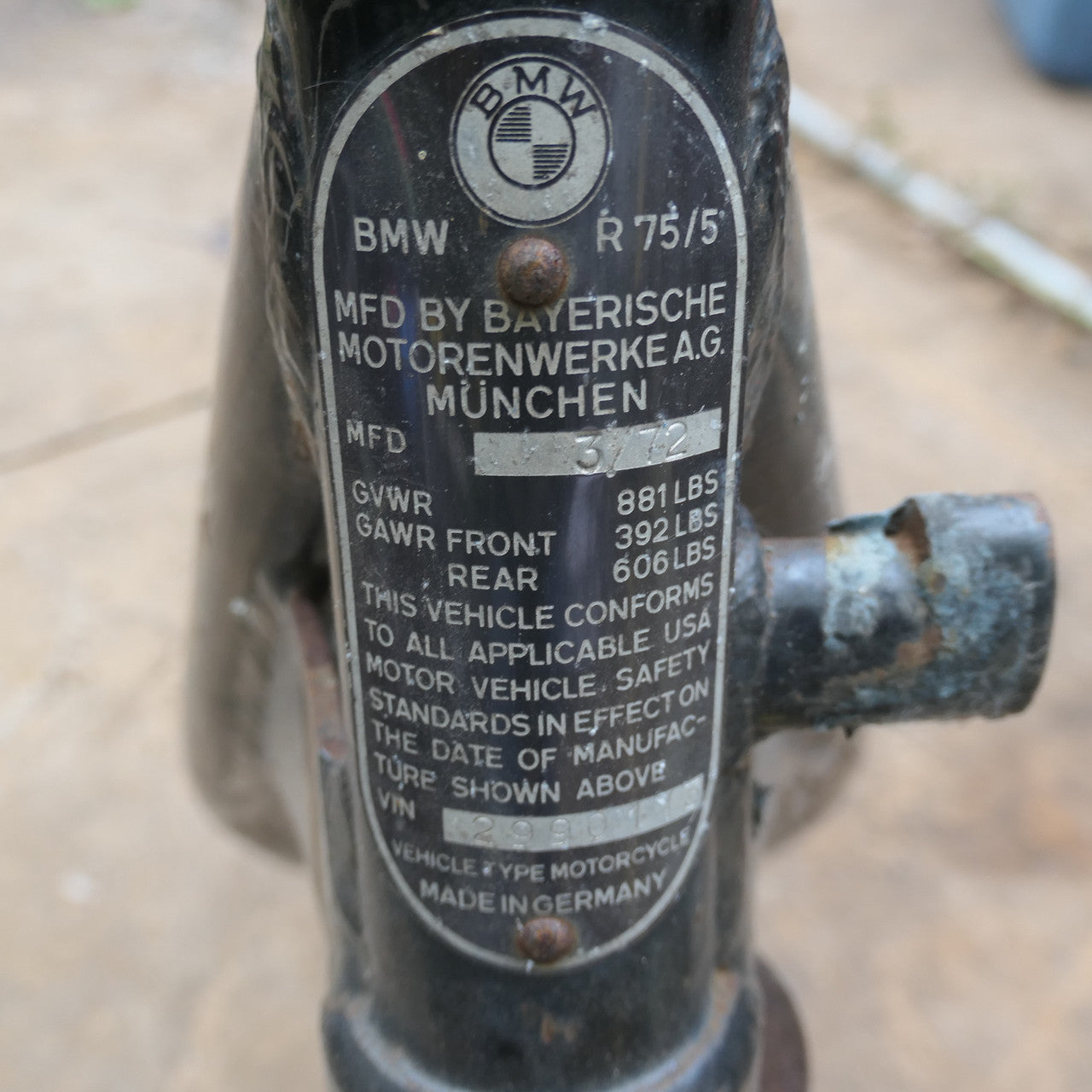 BMW ,R75 5 Frame Swing Arm, and Shaft Drive Bevel Unit 1972