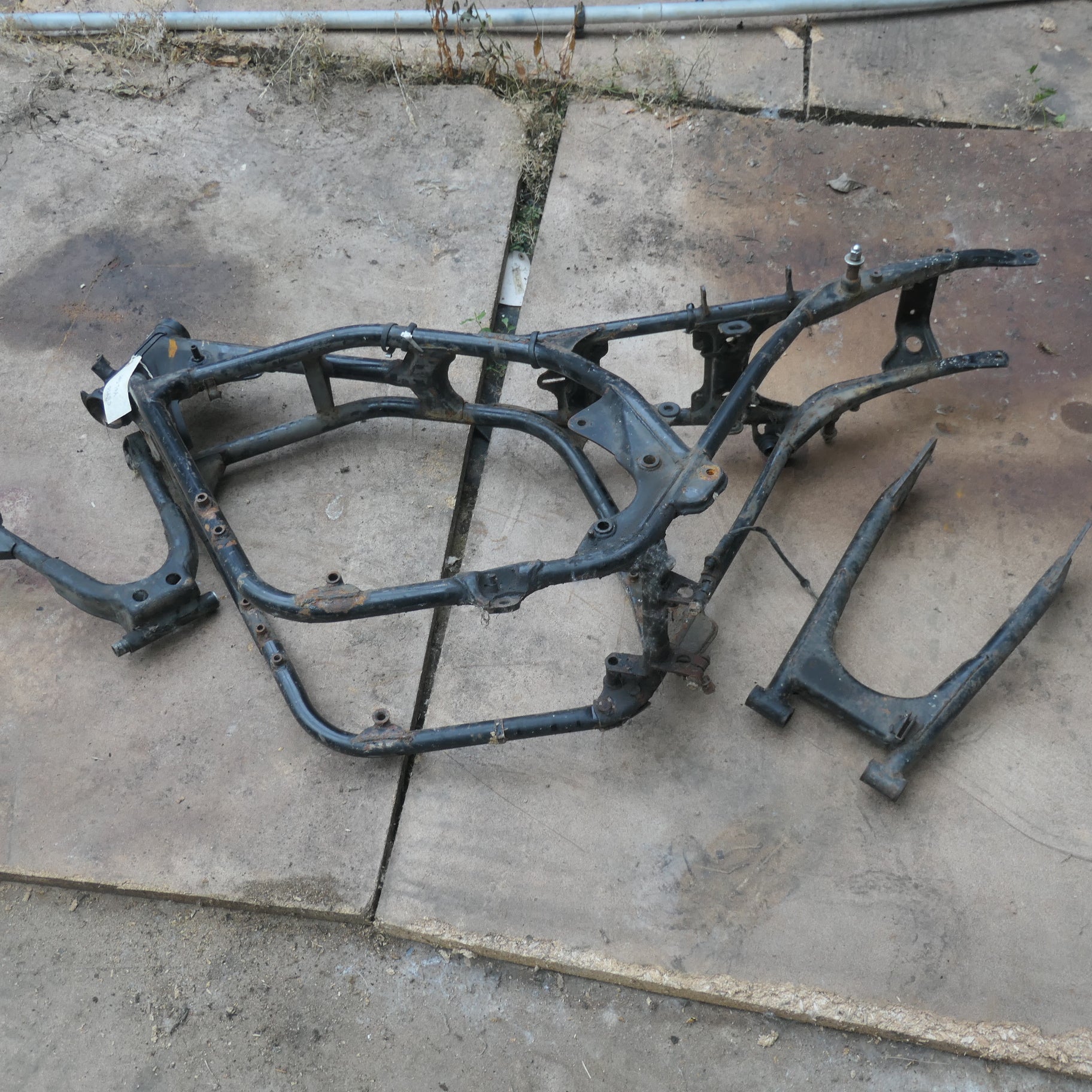 Honda CB750 4 ,Frame and Swing Arm, with Centre Stand with V5 Registration Documents
