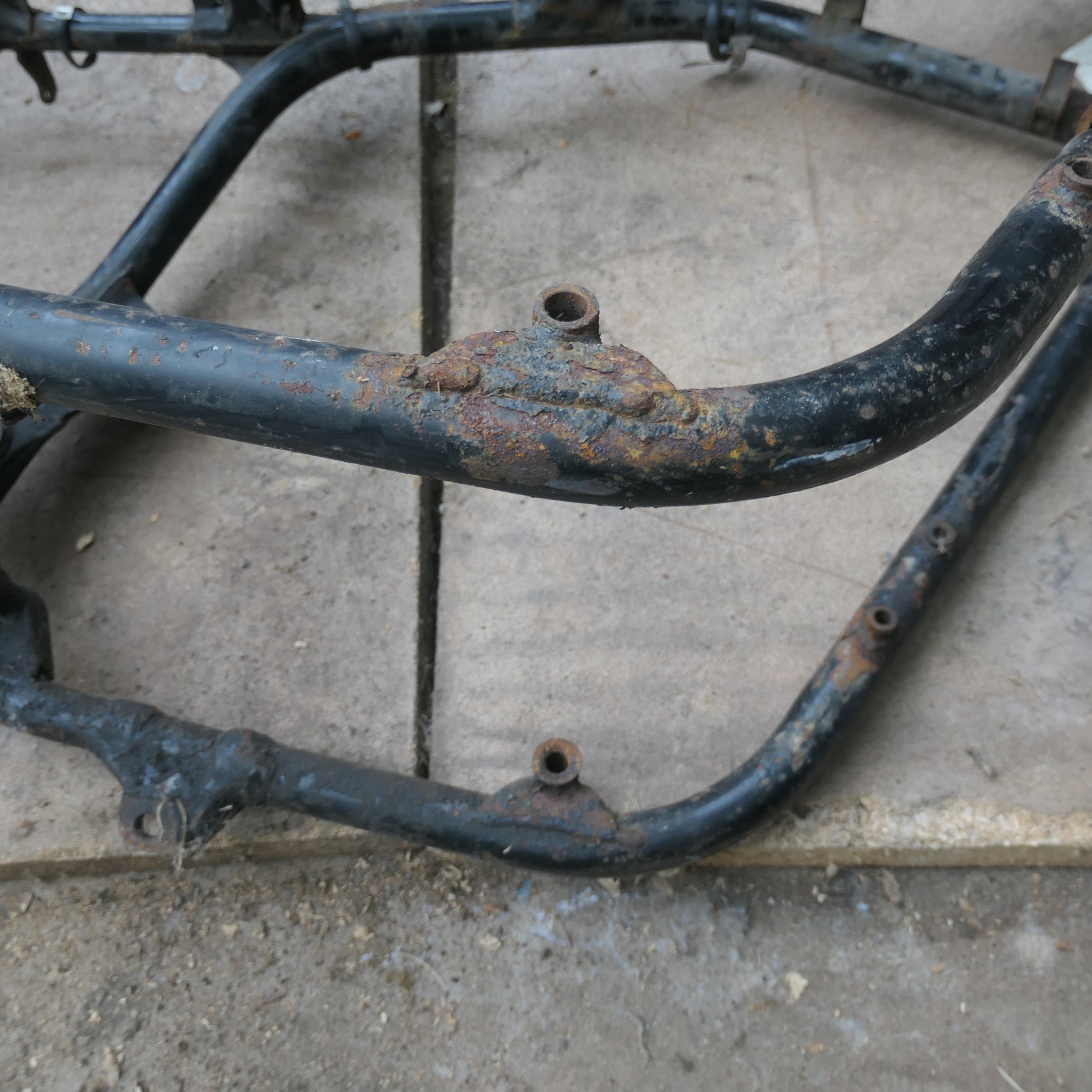 Honda CB750 4 ,Frame and Swing Arm, with Centre Stand with V5 Registration Documents