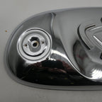 Honda C110,Left Side Chrome Tank Panel, Genuine NOS Part Number 17650-011-000