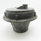 Vintage Magnesium Rear Hub Blank with Brake Plate, NOS