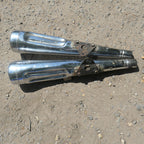 Honda CX500 Used Silencer Pair made by Brituro, Used Part in Good Condition