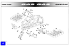 Gas Gas HP 450 Quad 2007 Left Side ,Footrest Frame, Genuine NOS BQ300510002CT