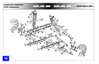 Gas Gas HP Wild 300/450 2007 onwards ,Lower Steering Joint, Genuine NOS Part Number BQ450714059