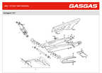 Gas Gas TXT Boy Upper ,Chain Guard, Genuine NOS BIT50020044