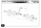 Gas Gas TXT 125/200 2003-2014 ,Crankshaft Spacer, Set NOS MT120212021