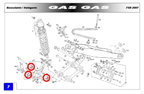 Gas Gas ECFSRFSEHP Wild ,Swinging Arm Seal, Genuine NOS BE25610011