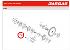 Gas Gas FSE/FSR/Wild HP ,Oil Pump Needle Bearing, NOS MFS400126535