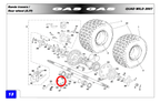 Gas Gas HP Wild Early TT MC65 EC50 Rookie ,Brake Rod Pin, BE25622015