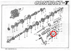 Gas Gas JTR Contact GT ,Gear Selector Pin, NOS M03814001