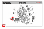Gas Gas EC Cami AJP PR5 ,Oil Filter Cap, Genuine NOS 12402ME3000000W
