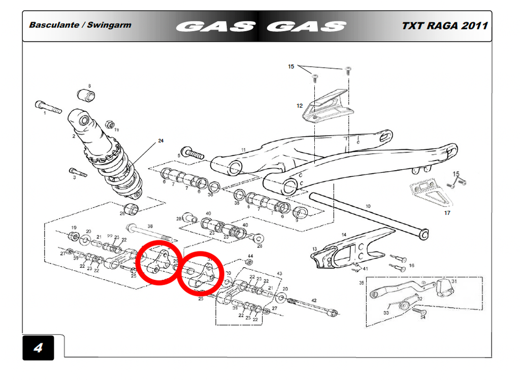 Gas Gas TXT ,Rocker Arm, 2012-2015 Genuine NOS BT30000023011