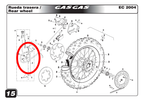 Gas Gas EC FSE FSR 1996-2008 ,Rear Brake Pump, BE25622010