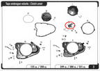 Gas Gas TXT Pampera ,Water Pump Cover, Genuine NOS MT280010008