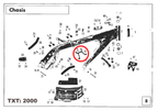 Gas Gas TXT TX ,Engine Brace, Genuine NOS BT27710050