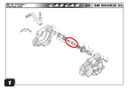 Gas Gas TXT EC SM 50cc Rookie ,Kickstart Shaft, Genuine NOS Y00.773354