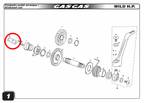 Gas gas kickstart ratchet bracket