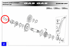 Gas gas kickstart ratchet bracket