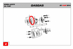 Gas Gas Cami AJP PR5 ,Outer Rotor, in Oil Pump Genuine NOS 14112ME300000