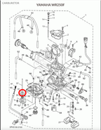 Yamaha WR250F ,Carburator Diaphragm, (DPH#45) 5JG-14940-16