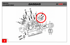 Gas Gas Cami AJP PR5 ,Valve Chamber Cover, NOS 11230ME3000000W