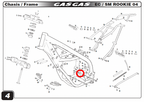 Gas Gas TXT 50 Rookie/EC 50 Rookie ,Engine Support Bush, Genuine BIE500110968