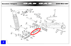 Gas Gas HP Wild 450 ,Rear Suspension Link, Genuine NOS BQ450714008CT