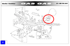 Gas Gas FSE FSR Pampera ,Left Side Light Switch, Genuine NOS BFS450534001
