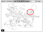 Gas Gas FSE FSR Pampera ,Left Side Light Switch, Genuine NOS BFS450534001
