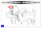 Gas Gas EC MC SM EH 2007-2010 Radiator to ,Expansion Tank Hose,  BE250732008