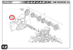 Gas Gas EC SM TXT Rookie 50cc ,Secondary Shaft Bush, NOS Y00.257083